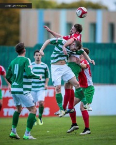 Action from Harrogate Railway 0-1 Northwich Victoria. Picture: Caught Light Photography