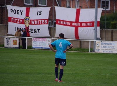 The famous flags were back at Hemsworth after being left at Bacup following the FA Vase tie two weeks ago. A rescue mission was performed a few days ago