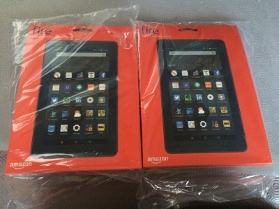 Two Amazon Fires tablets which will be won by someone at our charity poker tournament 