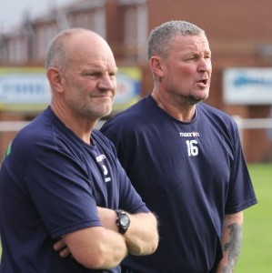 Roly Lanes (left) is Worsbrough Bridge's new assistant manager. Picture: Simon Hall