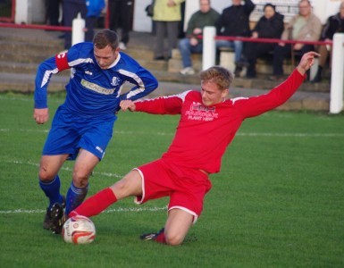 Michael Blythen on the attack for Hallam