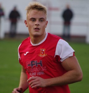 Selby Town striker Tom Chamberlain