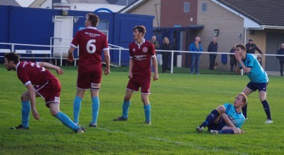 Hemsworth winger Nash Connolly can't bear to look after one of many missed chances