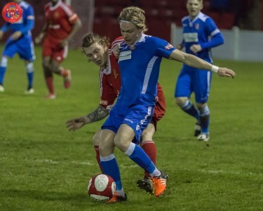 Lewis Nightingale scored for Farsley Celtic. Picture: Mark Gledhill