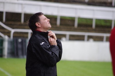 Stocksbridge boss Chris Hilton has an Arsene Wenger moment