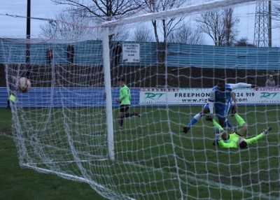 Ruben Jerome celebrates after scoring. Picture: Mark Parsons