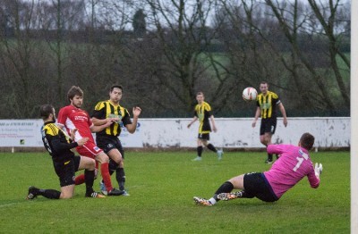 Action from Nostell Miners Welfare 1-2 Bridlington Town. Picture: Ian Parker