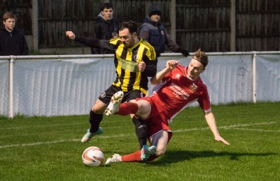 Action from Nostell Miners Welfare 1-2 Bridlington Town. Picture: Ian Parker