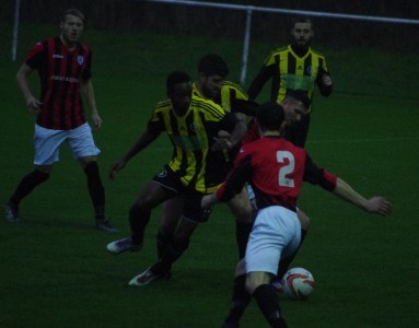 Action from Nostell Miners Welfare 4-0 Maltby Main