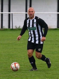 The hair has gone, but he can still: Retford United midfielder Mark 'Willy' Wilson will make his 950th career appearance tomorrow