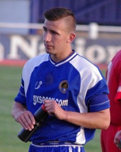 Pickering Town striker Calum Ward, pictured during his days with Glasshoughton Welfare in 2013