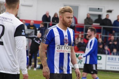 New Ossett Town striker Danny Frost