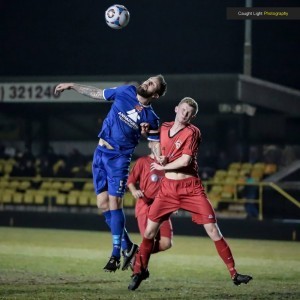 Action from Harrogate's 7-1 win over Silsden. Picture: Caught Light Photography