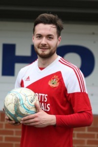 Fraser Lancaster pictured with the match-ball after scoring four against Glasshoughton