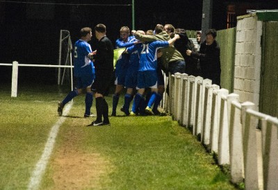 Hallam celebrate one of their goals. Picture: http://thesaturdayboy.co.uk