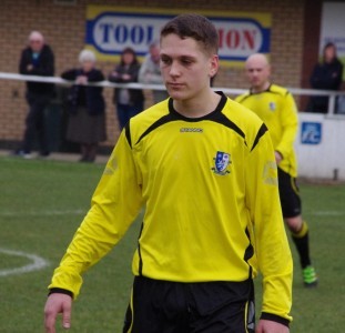 Hallam's young midfielder Harry Bamforth was sent off late-on