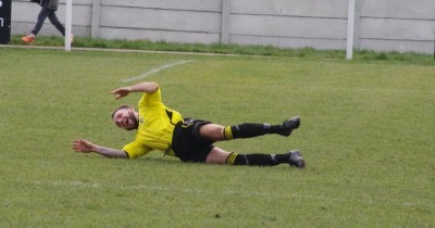 Micah Bishop jumps to the floor after putting Hallam ahead