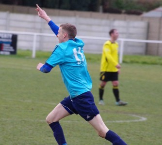 Shane Kelsey runs away after seemingly putting Hemsworth to within four wins of promotion