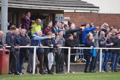 Hemsworth's 'kop end' created a good atmosphere