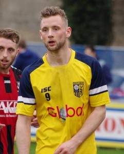 Tadcaster striker Tom Corner scored two goals against his old club Ossett Albion