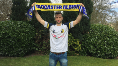 New Tadcaster Albion striker Tom Corner