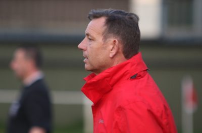 Worsbrough Bridge interim manager Ian Shirt looks on. Picture: Craig Dinsdale