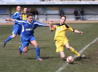 Action from Hallam 4-2 Knaresborough Town. Picture: Craig Dinsdale