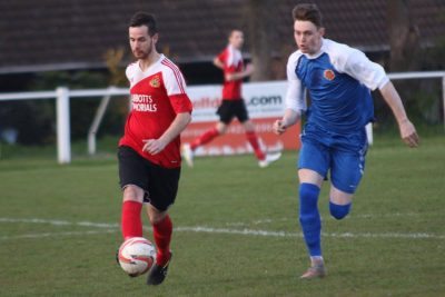 Brad Kerr (right) scored for Worsbrough