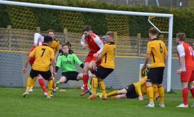 Scott Ruthven scored the first of two goals during Stocksbridge's 5-1 win at Loughborough. Picture: Gillian Handisides