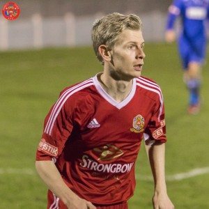 David Brown sealed Ossett Town's win at Prescot Cables