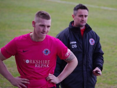 Oscar Radford and Aquaforce assistant Daz Smith wait for news from Coaville