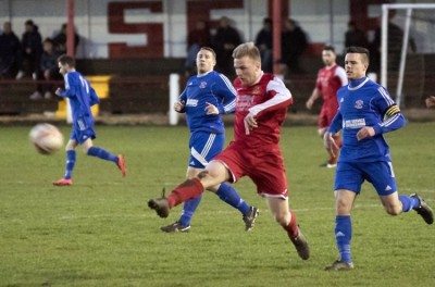 Chris Jackson missed a penalty and scored a hat-trick for Selby. Picture: Ian Parker