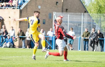 Tadcaster equalised through Carl Stewart, after falling 2-1 behind. Picture: Ian Parker