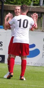 Joe-Warren Plant celebrates scoring