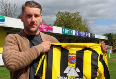 New Harrogate Town defender Simon Ainge