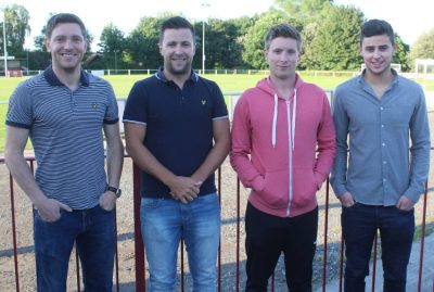 New Knaresborough Town signings Tom Woolard, Tom Hesketh, Byron Littlefair and Ben Cohen