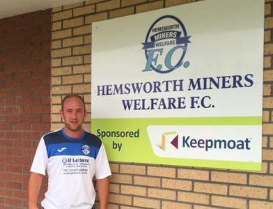 New Hemsworth Miners Welfare striker Del Pollock