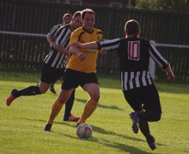 Danny Holland on the attack for Handworth