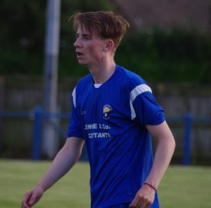 Garforth Town forward Mark Simpson was close to scoring against Harrogate Town for the second time in two years