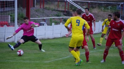 Action from Ossett Town 2-2 Frickley Athletic