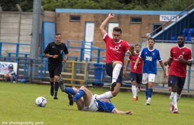 Action from Stalybridge Celtic 0-3 York City. Picture: Ice Photography/Ian Parker