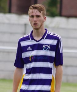 Harry Viggars in action for Hemsworth earlier in pre-season