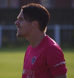 Kelvin Lugsden dislocated his elbow in Shaw Lane's abandoned friendly at Ossett Albion