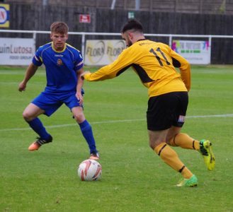 Danny Buttle on the attack for Handsworth