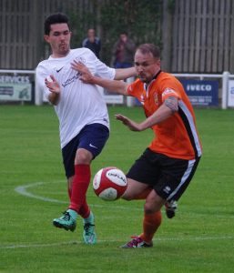 Steve Mallory in action for Brighouse Town