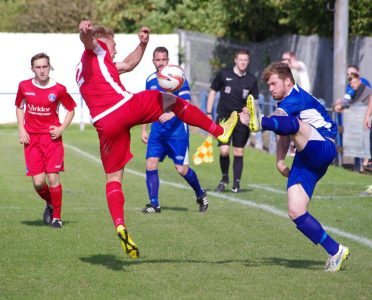 Danny Claridge in battle for Pontefract