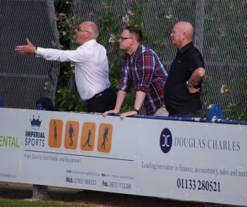 Runcorn's supporters were unhappy with the referee's performance 