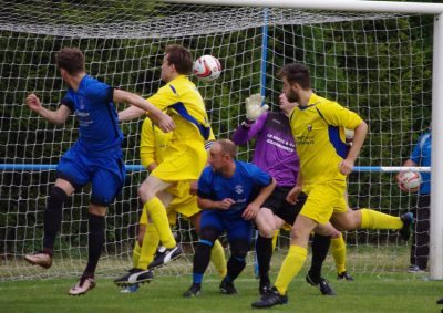 Nash Connolly heads Hemsworth just 60 seconds into the match