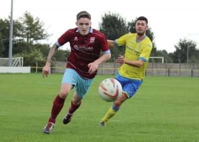 Jordan Coduri hit the winner for AFC Emley. Picture: Mark Parsons