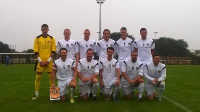 Record breakers: Handsworth Parramore line up prior to the Emirates FA Cup victory over Squires Gate